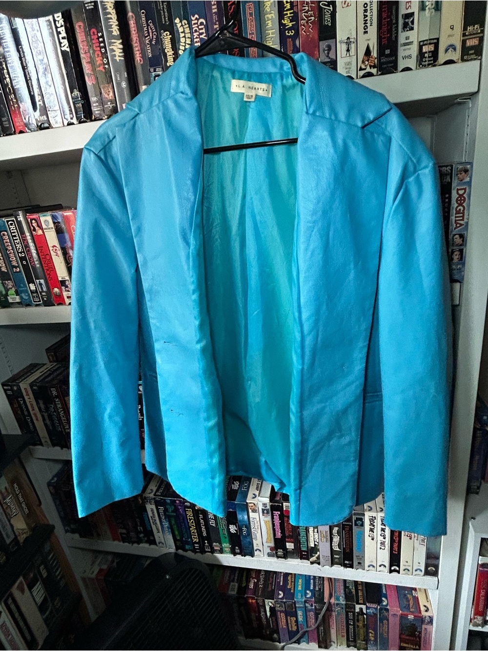 La Hearts Bright Turquoise Open-Front Blazer